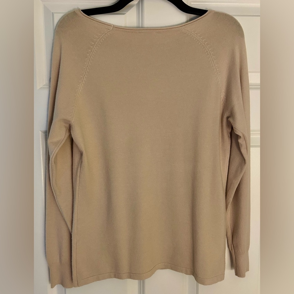 Basic Milano Beige Long Sleeve Top - Picture 2 of 7